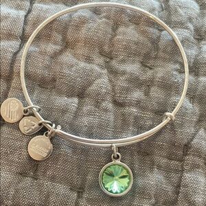 Alex and Ani Green (Peridot) Birthstone Bracelet